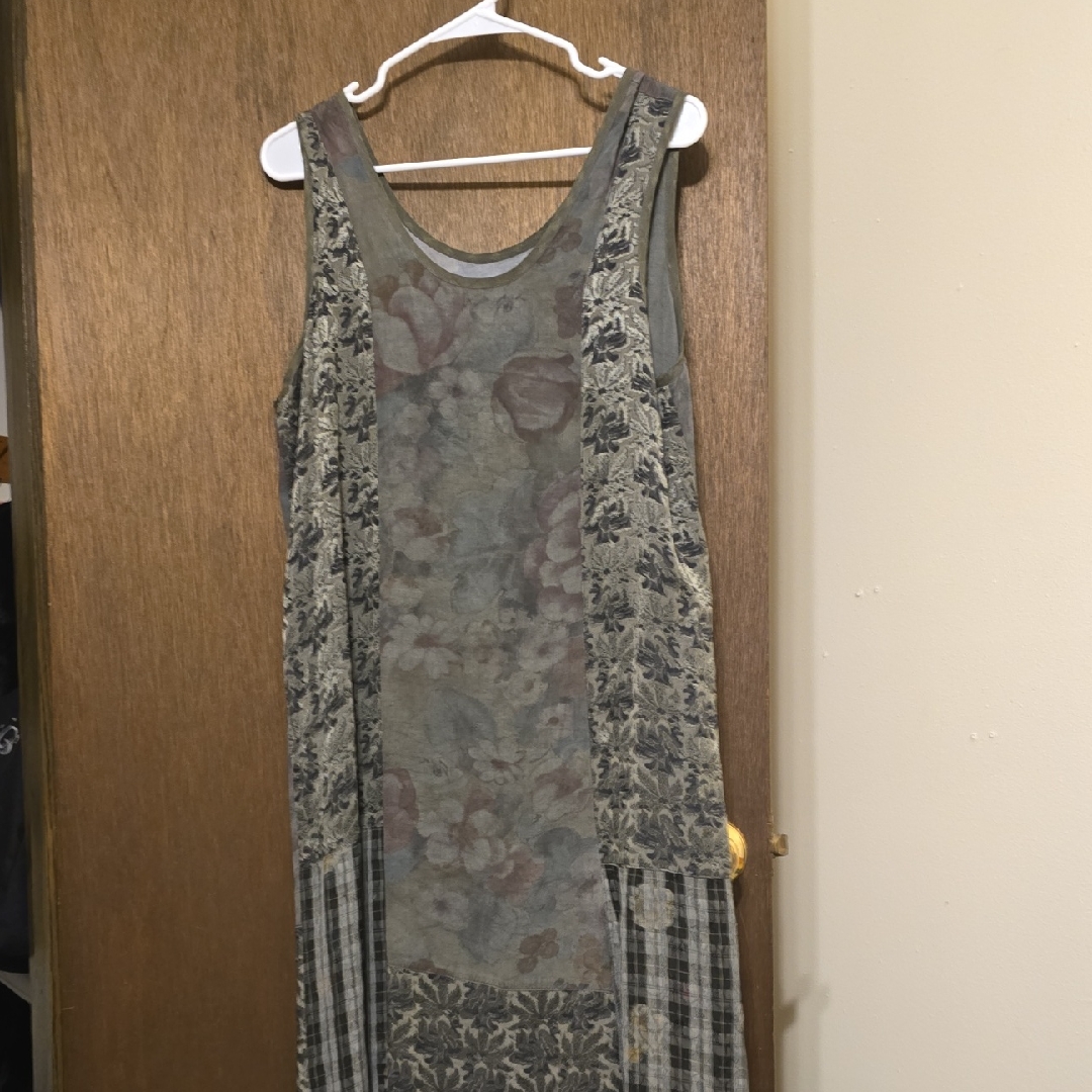 Citron Olive Green Rayon Dress